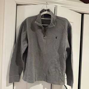 Polo by Ralph Lauren Heather Gray Zip-Up Sweater